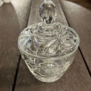 Vintage Glass Sugar Bowl